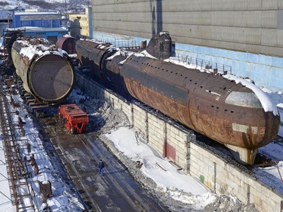 Первую советскую АПЛ «Ленинский комсомол» в «Нерпе» спустят на воду в апреле